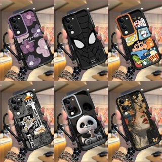 เคส VIVO Y04 เคสป้องกันโทรศัพท์ซิลิโคนอ่อนนุ่มเทรนด์ภาพสีดํา TYHS