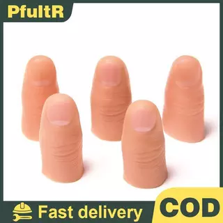 ซิลิโคนปลอมนิ้วมือเทียมถุงมือ Magic Prank Props สมจริง Severed Limbs