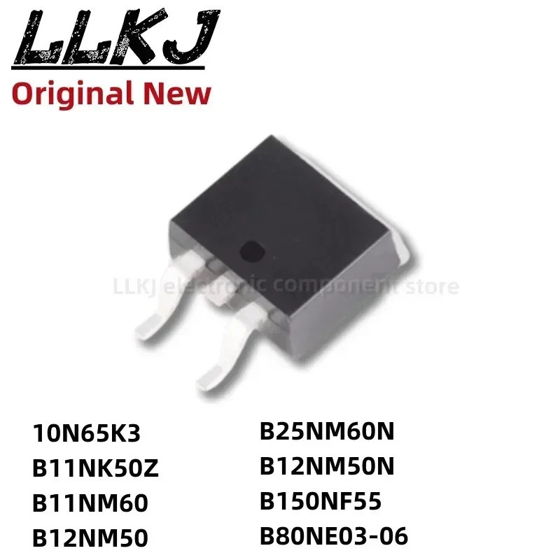 5 ชิ้น STB10N65K3 STB11NK50Z STB11NM60 STB12NM50 STB25NM60N STB12NM50N STB150NF55 STB80NE03-06 TO263