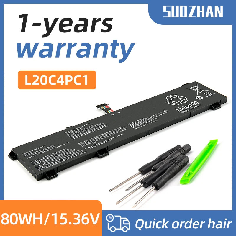 SUOZHAN L20C4PC1 L20D4PC1 L20M4PC1 แบตเตอรี่แล็ปท็อปสําหรับ Lenovo Legion 5 15ACH6 15ITH6H Pro-16ACH