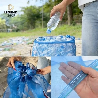 ถุงตาข่ายไนล่อนหูรูด ขนาด 120x150 ซม. ออกใบกำกับภาษีได้ ถุงตาข่ายใส่ขวด ถุงตาข่ายหูรูด