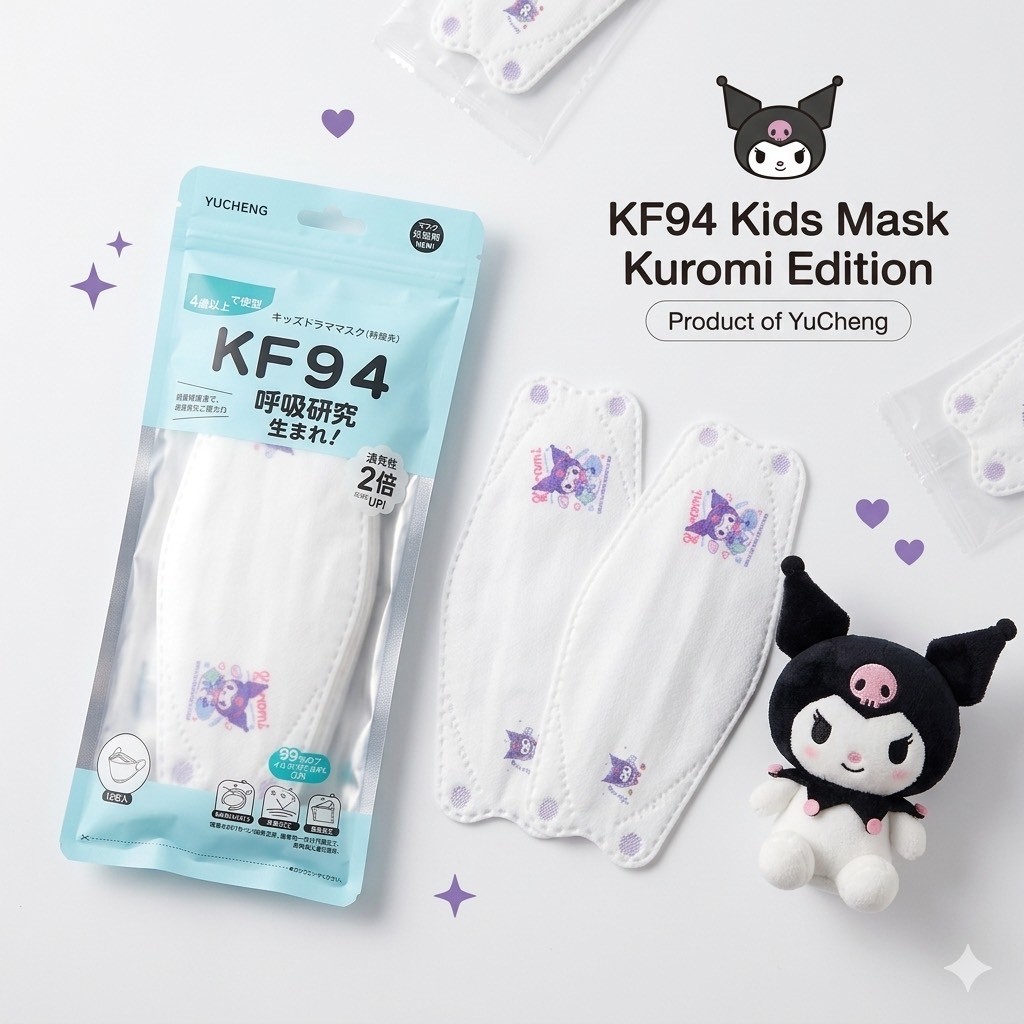 แมสเกาหลี(ซีนแยกชิ้น) ของเด็ก KF94 ลายการ์ตูน มีมากกว่า 20 ลาย สำหรับเด็ก3-12ขวบ แมสเกาหลี พร้อมส่ง ✅✅