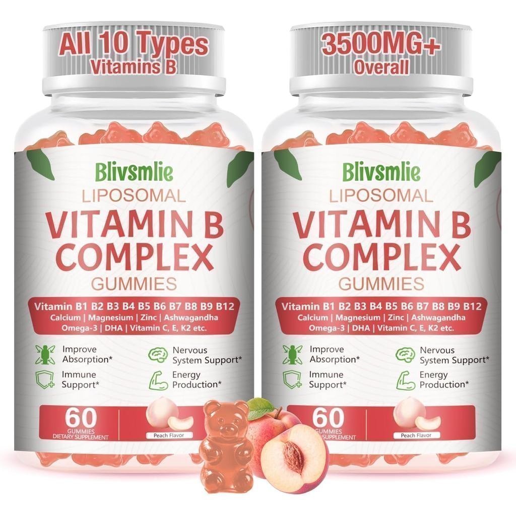 33 in 1 Lipid Constitution Vitamin B Complex Gummy B1, B2, B3, B4, B5, B6, B7, B8, B9, B12, วิตามินซ