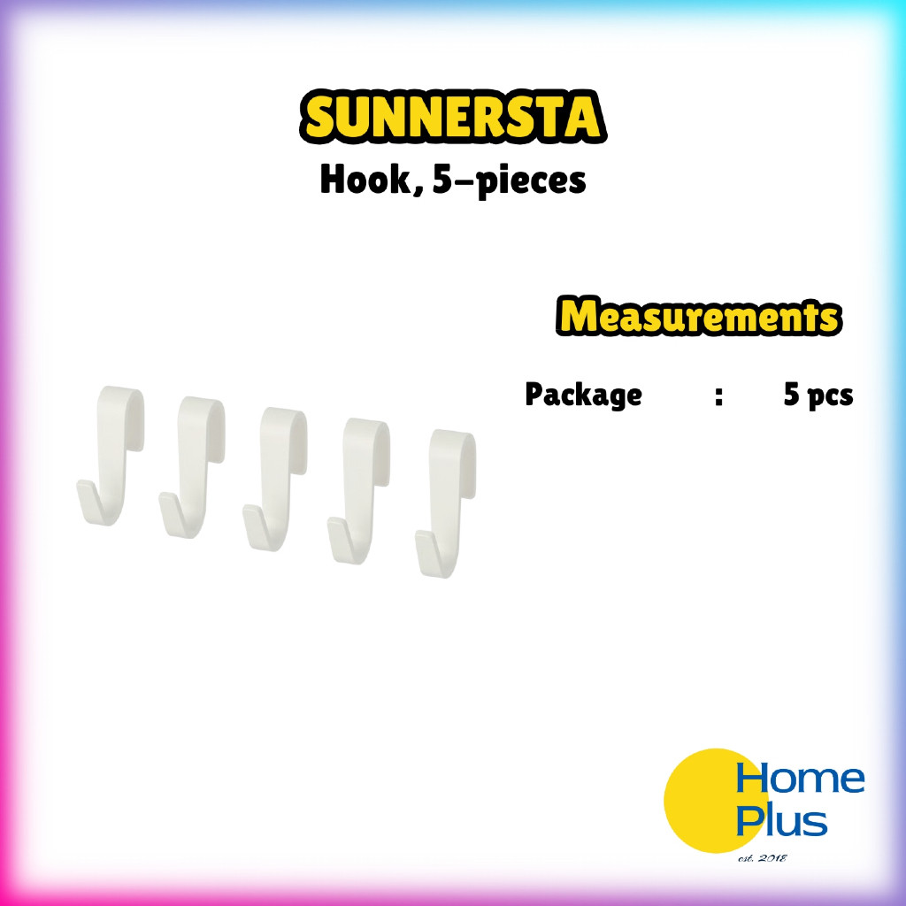 HomePlus ️ ตะขอ SUNNERSTA 5 ชิ้น