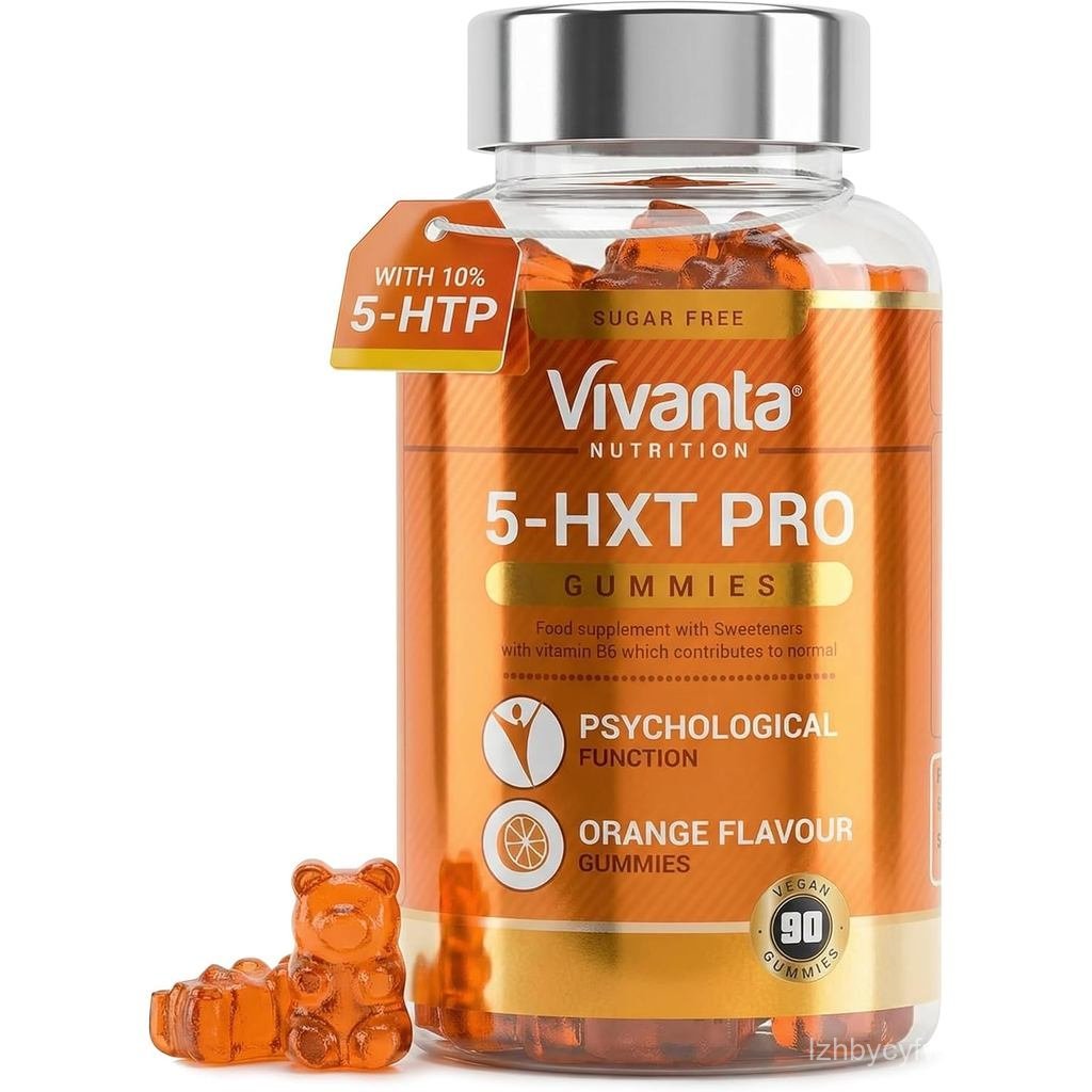 5HXT Pro 5HTP Gummies (Orange Flavour) – 5 HTP 200mg Griffonia Seed Extract Plus B6 – อาหารเสริม 5HT