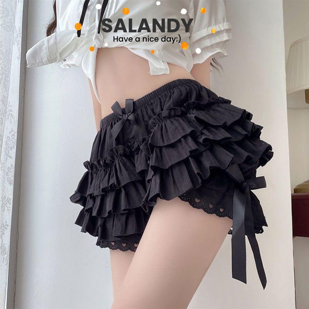 SALANDY Safety Short Pants, JK Pleated Bloomers, Fashion Breathable Elastic Cute Petticoat Underpant