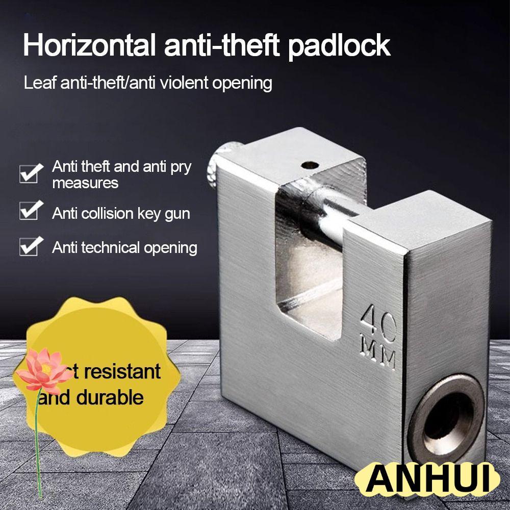 ANHUI กุญแจสําหรับงานหนัก, Anti-pry สแตนเลส Anti-theft ล็อค, พร้อมกุญแจความปลอดภัยความปลอดภัยยาวกุญแจมือ