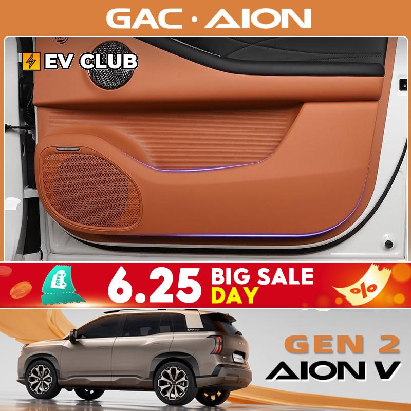 Gac AION V ev/gen2 SUVGAC AION V ev/gen2 SUV เหมาะสําหรับรุ่นที่สอง Aian V Tyrannosaurus ประตู Kick Pad ดัดแปลงภายในแผงประตูสติกเกอร์ป้องกันหนังอุปกรณ์เสริมผลิตภัณฑ์ ราคาถูก Shopee Lazada
