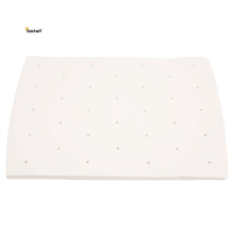100 ชิ้น Air Fryer Parchment Liner,Perforated Square Air Fryer Liner สําหรับ Foodi Grill 5 ใน 1 AG30