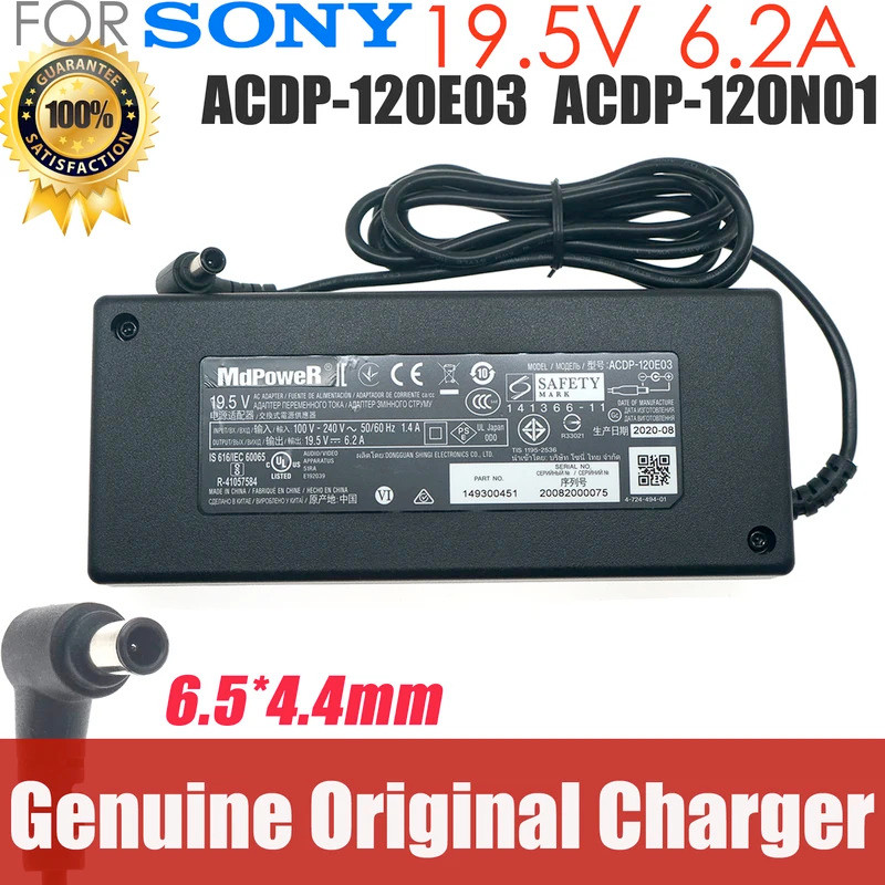 ของแท้ ACDP-120E02 ACDP-120E03 19.5V 6.2A 120W AC Adapter Charger สําหรับ Sony KDL-55W800C KLV-32W70