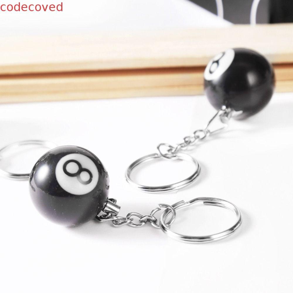 CODECOVED พวงกุญแจบิลเลียด Mini 25mm เรซิ่น Ball Round Ball Bag Accessories No. พวงกุญแจ 8 ชิ้น