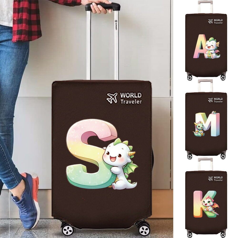 Brown Suitcase Cover Suitcase Protector Dust-proof  Luggage Cover 20-30Inch Non-woven Luggage Cover