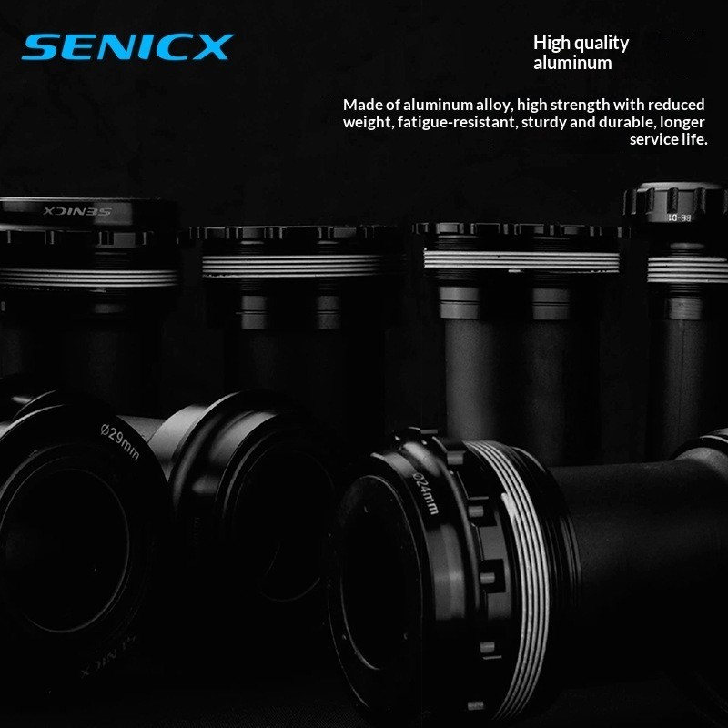 SENICX T47 Hollow Mid - bottom Bracket สําหรับจักรยานเสือหมอบ - BSA/24MM Spiral Press - fit Ceramic 