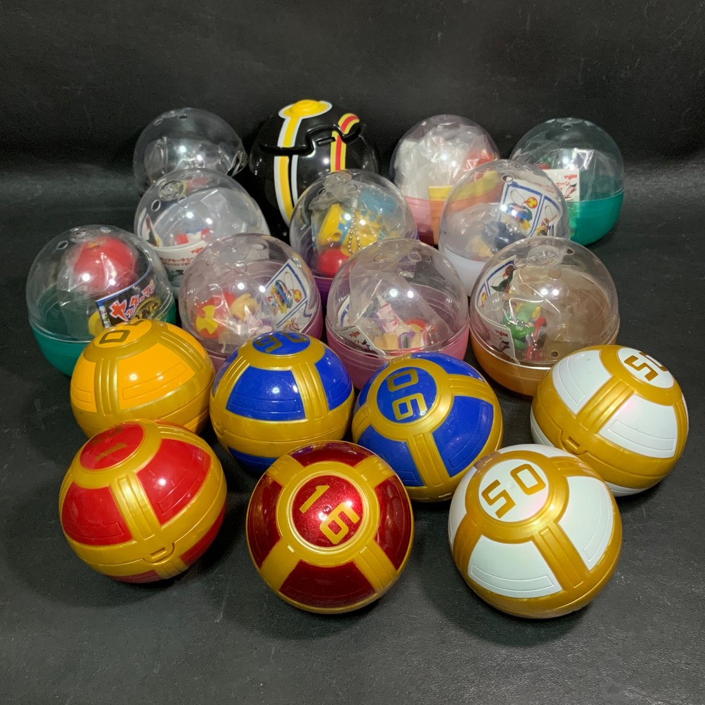 Power Rangers Ninja Storm Karakuri Balls, Yatterman, Narikiri Gundam Weapons Gashapon, Pokémon Poke 