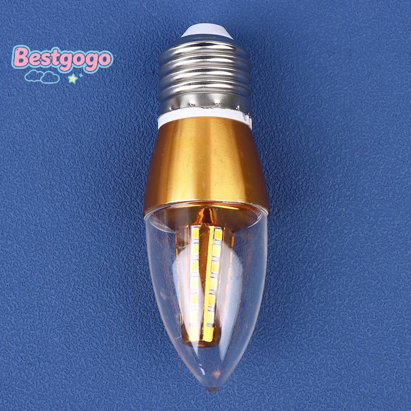 [Bestgogo-t] E14 E27 LED Retro หลอดไฟเทียน 220v หลอดประหยัดไฟ 5W 7W Spotlight illa Lampara โคมระย้าส