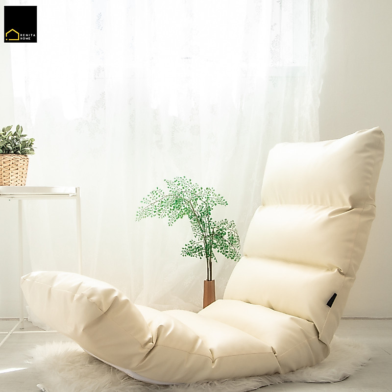 RENITA HOME โซฟานั่งพื้น หนัง Premium PU 50x140ซม. เก้าอี้ญี่ปุ่น เบาะรองนั่ง โซฟาพับ สไตล์ญี่ปุ่น