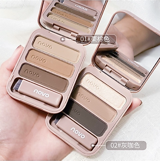 Novo 5345 ( New / Authentic ) ที่เขียนคิ้วเนื้อฝุ่น 3 สีติดทนนาน