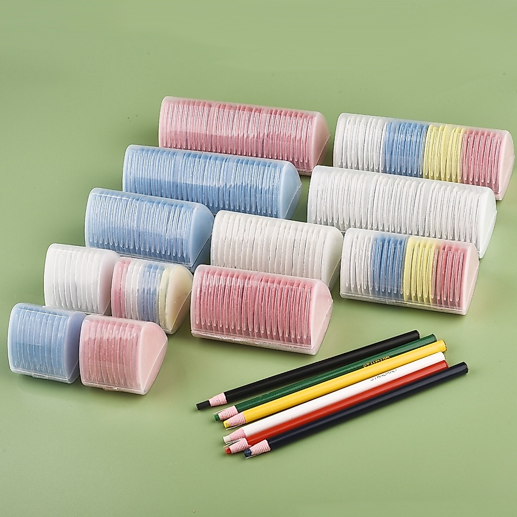 ชอล์กมาร์กผ้า ลบได้ หลากสี สําหรับตัดเย็บเสื้อผ้า DIY 10 ชิ้น ต่อชุด