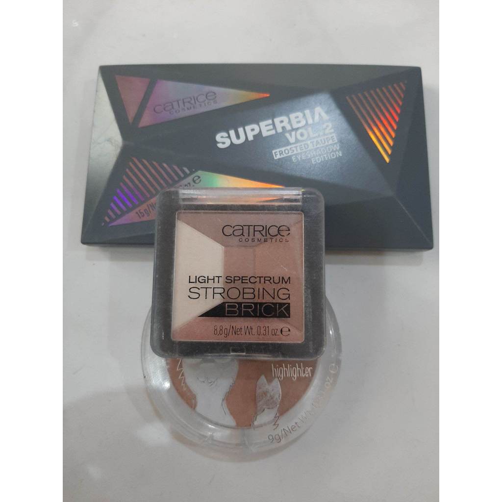 เช็ต3ชิ้นสุดคุ้มพาเลทอายแชโดว์หกเหลี่ยม แป้งคอนซีลเลอร์ essence stay c