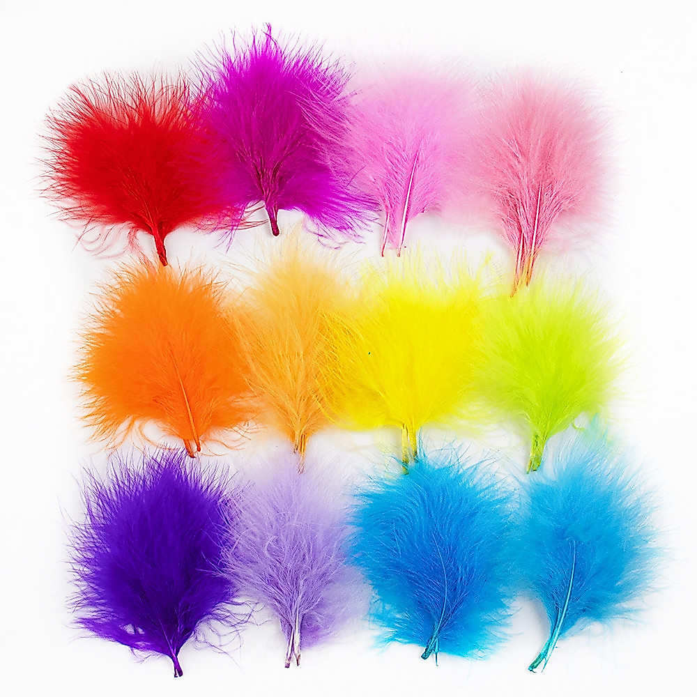 50pcs Fluffy Marabou ตุรกี Feathers 7-12 ซม.สําหรับงานฝีมืองานแต่งงานตกแต่ง Fly Tying วัสดุ Jewellery Feather อุปกรณ์เสริม