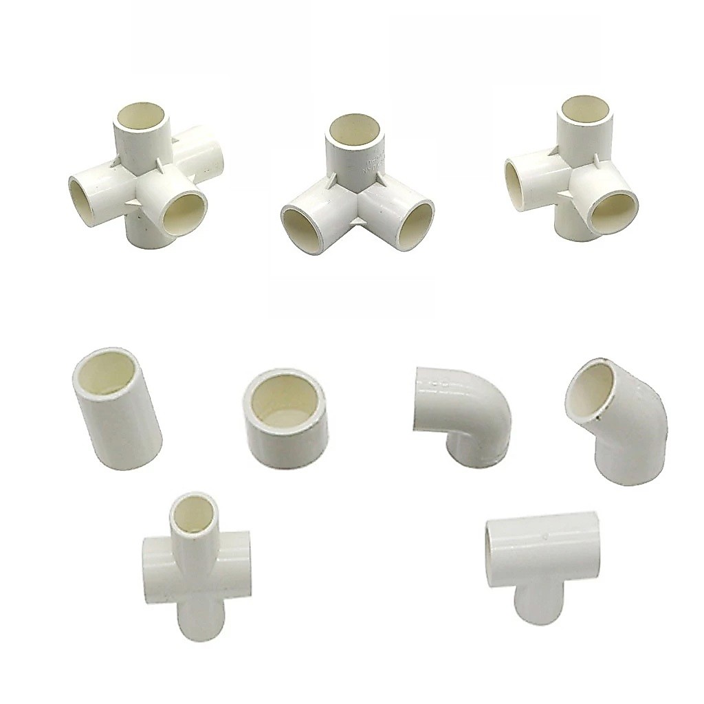 เส้นผ่านศูนย์กลางภายใน 20/25/32 มม.PVC 3Way/4Way/5Way/Cross/ข้อศอก/End Plug/ตรง ConnectorPvc ท่อ Joint