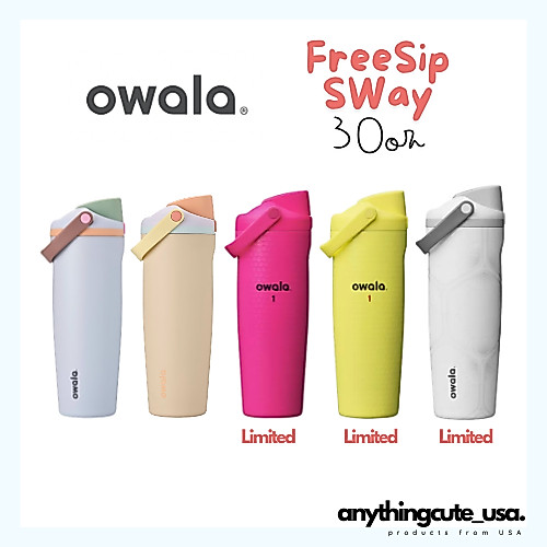 (พร้อมส่งบางสี & พรีออเดอร์ถึงไทย 30 มิย) Owala FreeSip Sway 30oz