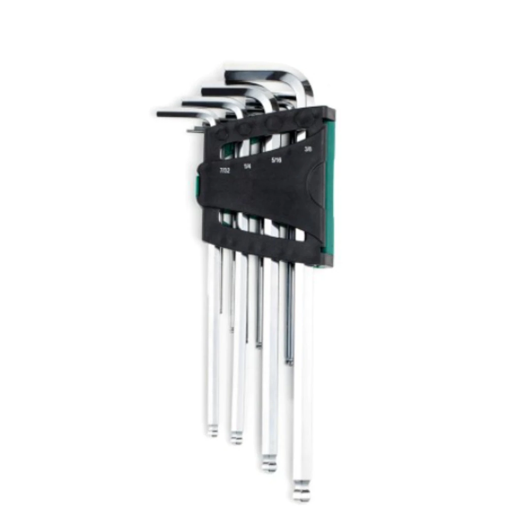 SATA ประแจหกเหลี่ยม หัวบอล ยาวพิเศษ 12 ตัวชุด รุ่น 09102 (1/16 นิ้ว - 3/8 นิ้ว)  ประแจแอลหัวบอล ประแจ thumbnail 3