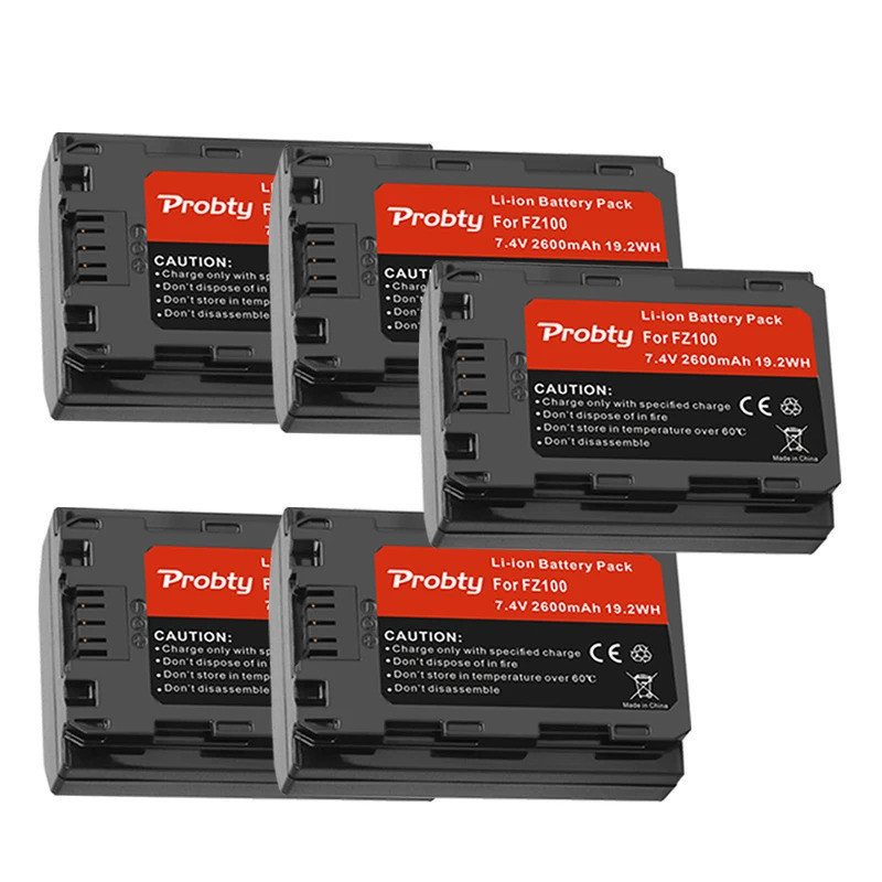 7.4V 2600mAh NP-FZ100 NPFZ100 แบตเตอรี่สําหรับ Sony A9 II / A7R IV / A7R III / A7 III / ILCE-9 ILCE9