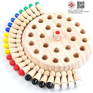 หน่วยความจำไม้สี Sticks เกมกระดานการศึกษา Montessori ของเล่นเพื่อการศึกษาเด็กความสามารถทางปัญญาการเรียนรู้ของเล่น