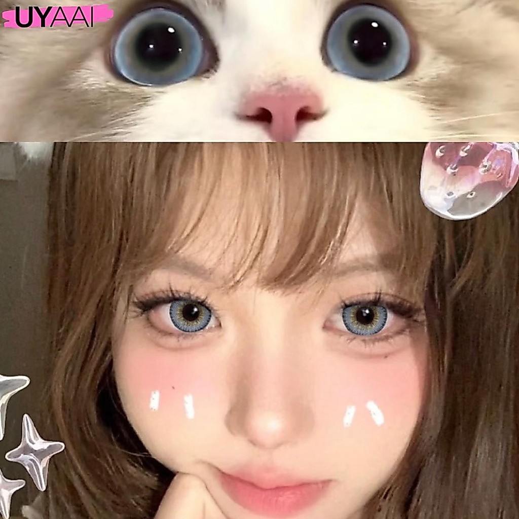 【COD】UYAAI คอนแทคเลนส์สี 14.0-15.0MM เลนส์สวย เลนส์สีสวยสำหรับดวงตา แฟชั่น รายเดือน สำหรับการนัดหมาย