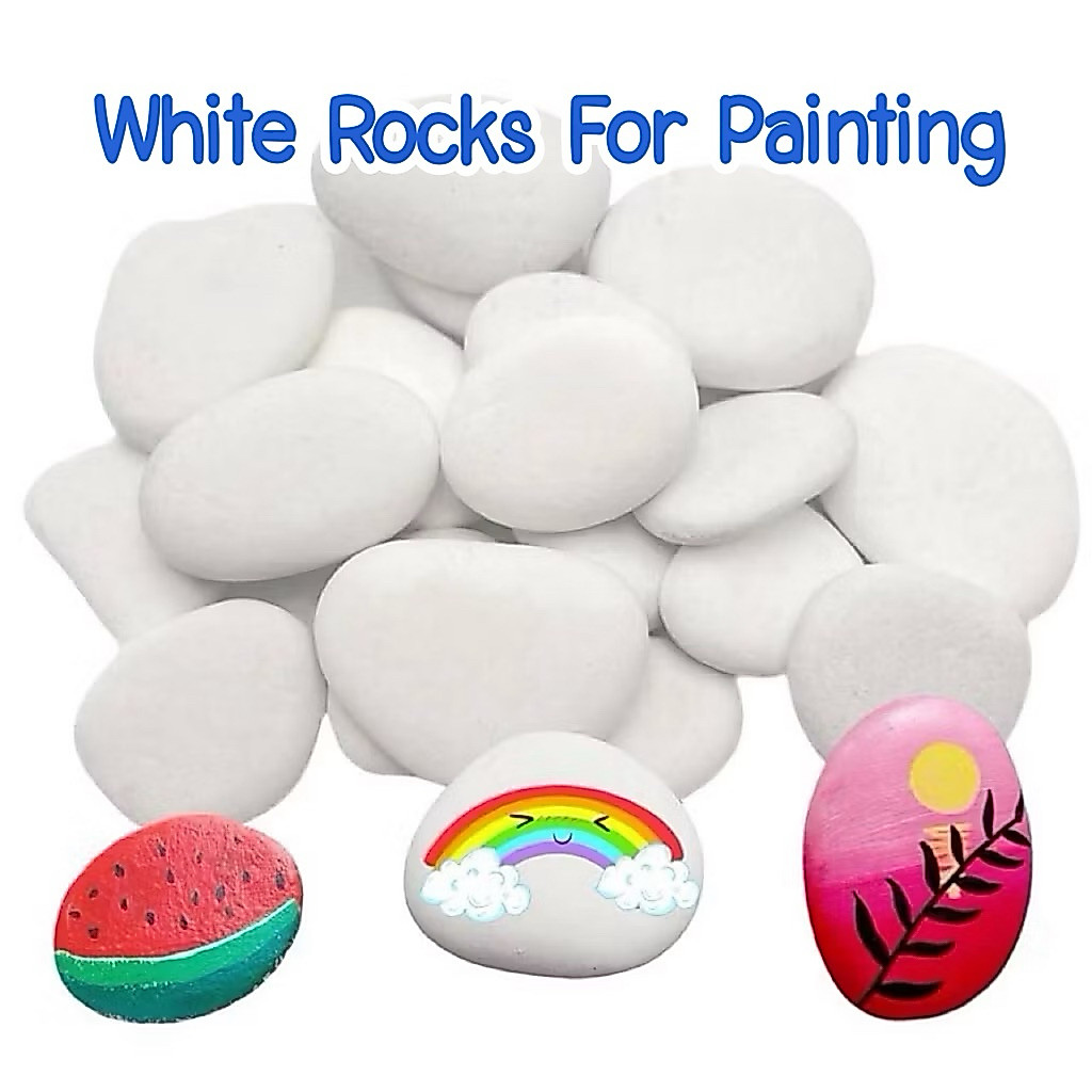 DIY White rocks for painting หินสีขาว หินระบายสี (พร้อมส่ง...ส่งไว🇹🇭) - Sensory Play by KT