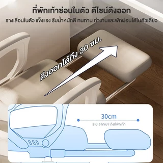 FMD เก้าอี้สำนักงาน เก้าอี้คอมพิวเตอร์ ปรับเอนได้ 155°เก้าอี้ปรับระดับขึ้นลง หมุนได้ เหมาะสำหรับใช้งานในออฟฟิศ เล่นเกม