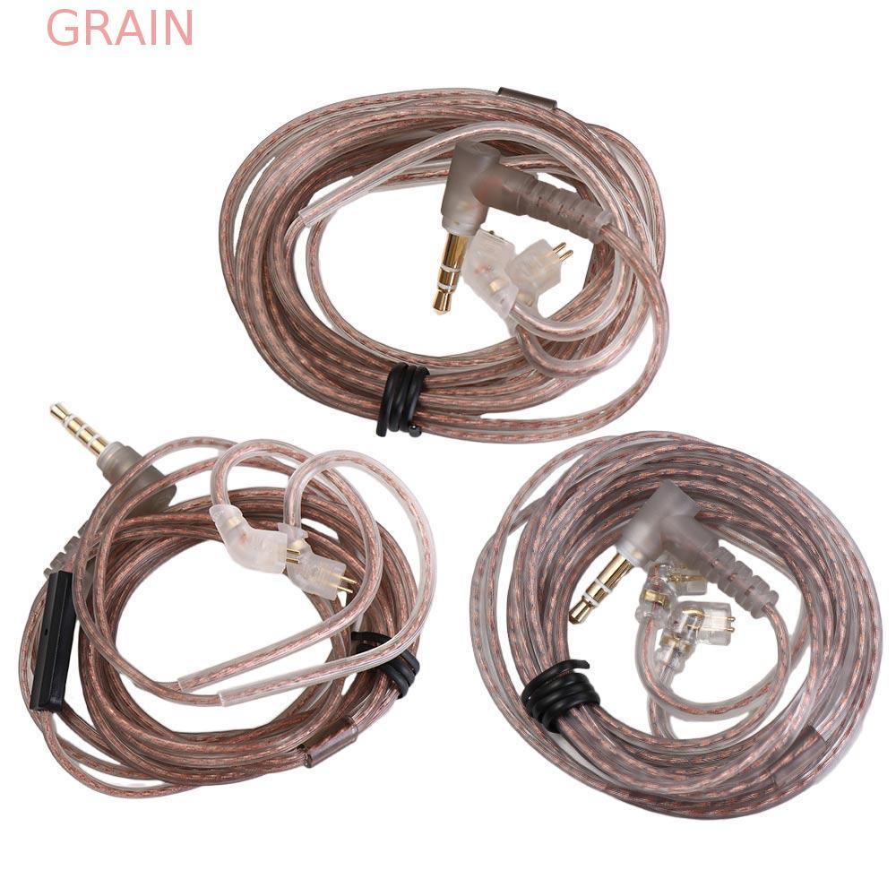 GRAIN KZ หูฟังสําหรับ KZ ZEX 3.5 มม.2Pin สาย Twisted สายอัพเกรดออกซิเจนฟรีทองแดง ZS10 หูฟัง