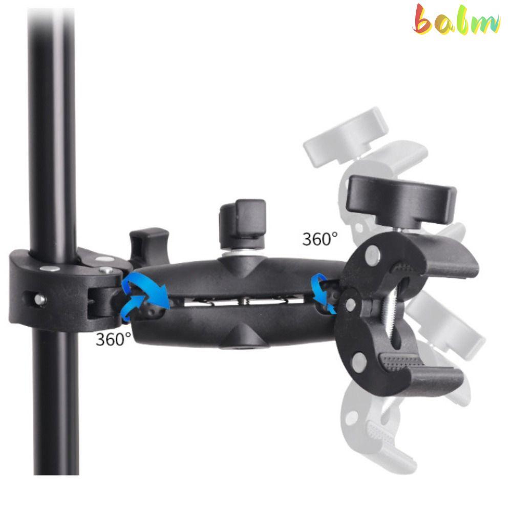 BALM Camera Mounts Clamps, 360° หมุนที่ยึดแฮนด์กล้องแบบปลดเร็ว,อุปกรณ์เสริมสําหรับกล้องอะแดปเตอร์เมาท์บอลแบบปรับได้สากลระดับมืออาชีพ
