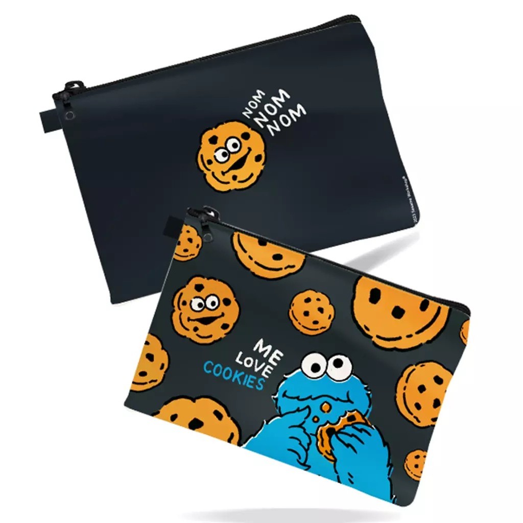 (STEM) SST4-กระเป๋าอเนกประสงค์ A5 : Cookie Monster A5 Multipurpose Zipper Bag (A5-PDBAG-DGN-403) W22