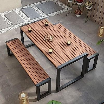 Patio Table and Chairs  Iron outdoor table and chairs Set Of Outdoor Table + Chairs / Garden Balcony