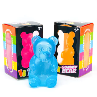 【ส่งไวจากไทย】Needoh หมีน่ารัก Squishy ของเล่นเด้งช้า บรรเทาความเครียด หมีเยลลี่ ฟิดเจ็ต ผ่อนคลายความวิตกกังวล ตกแต่งโต๊ะ