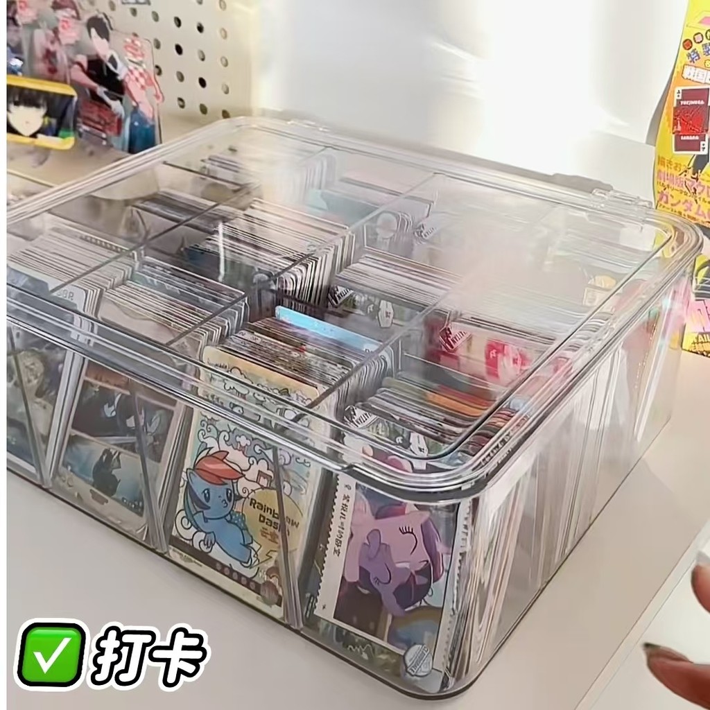 [99% อัตราการสรรเสริญ] My Little Pony Card Slot Box อะคริลิคสีดํา Back Card Storage Score Card ความจ