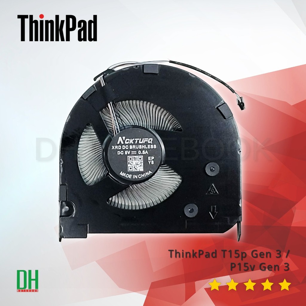 Lenovo ThinkPad T15p Gen 3 / P15v Gen 3 CPU Cooling Fan อะไหล่ OEM คุณภาพสูง