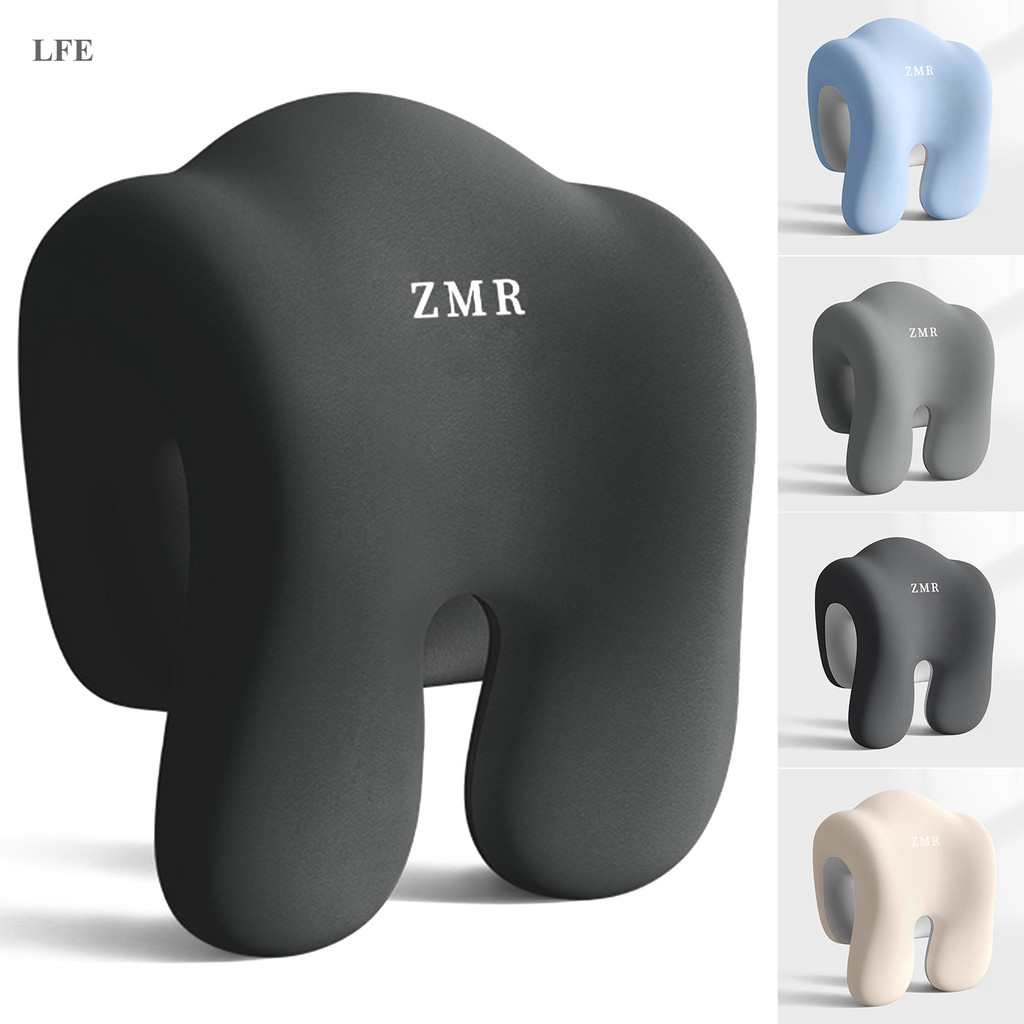 LFE หมอนผ่อนคลายคอและไหล่ตามหลักสรีระศาสตร์สําหรับเก้าอี้สํานักงาน, งีบหลับโต๊ะ, ใช้ในบ้าน