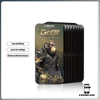 ฟิล์มกระจก Kingkong สำหรับ ป้องกันไฟฟ้าสถิตย์ IPhone 12 13 14 11 15 16promaxเต็มจอขอบดำ งานดี ส่วนโค้งขนาดใหญ่