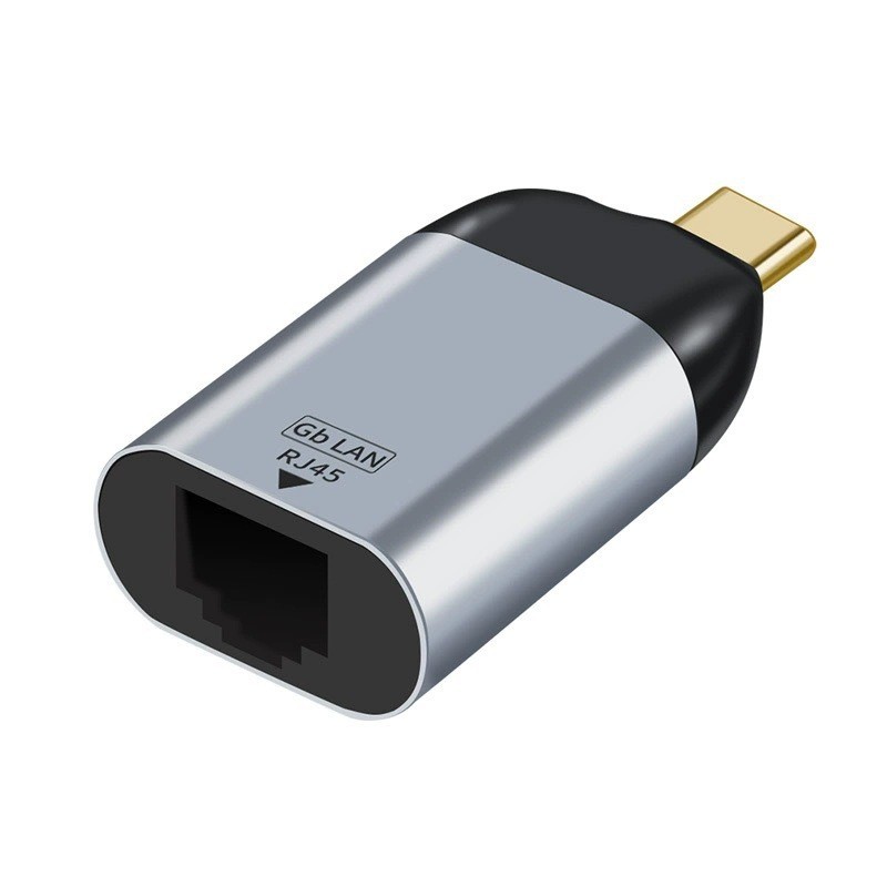 USB3.1 TypeC ถึง RJ45 Gigabit พอร์ตเครือข่ายอะแดปเตอร์ Ethernet การ์ดเครือข่ายเหมาะสําหรับ Samsung Huawei โทรศัพท์มือถือแท็บเล็ตคอมพิวเตอร์แล็ปท็อป