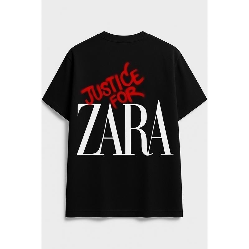 Baju VIRAL Justice สําหรับเสื้อยืด Zara หยุด Bullying Justice สําหรับ Zara Qairina Cotton เสื้อสําหร