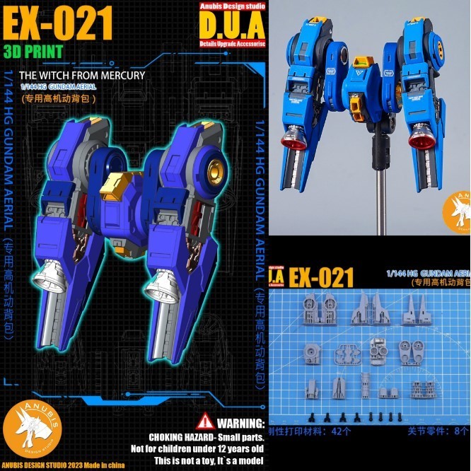 ANUBIS ANUBIS ANUBIS HG1/144 Fengling GUBIS ดัดแปลง Mercury Witch กระเป๋าเป้สะพายหลัง EX021