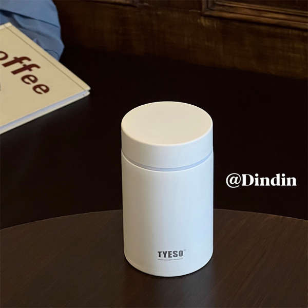 กระบอกน้ำร้อน กระบอกน้ำเก็บอุณหภูมิ Tyeso tyeso ถ้วยเก็บความร้อนขนาดเล็กสําหรับเด็กผู้หญิงถ้วยพกพาขน