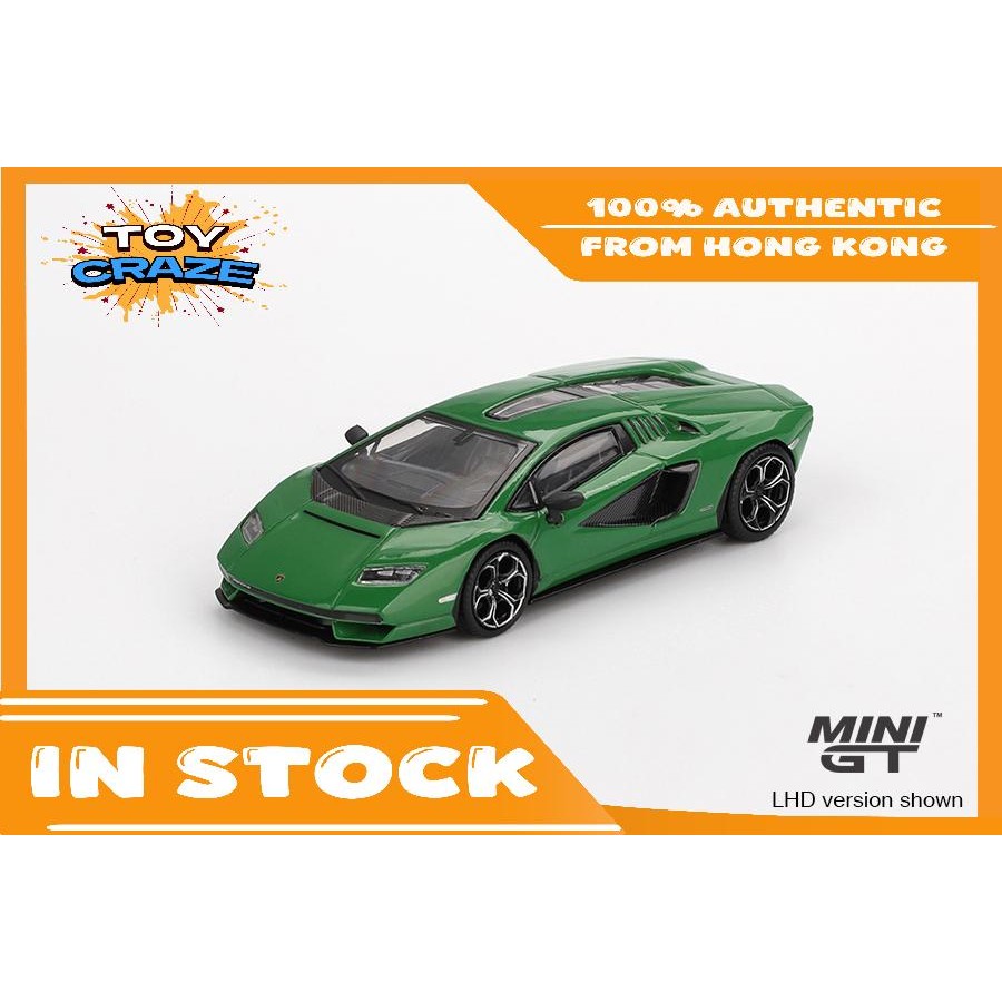 Mini GT #976 Lamborghini Countach LPI 800-4 Verde Medio Model Car