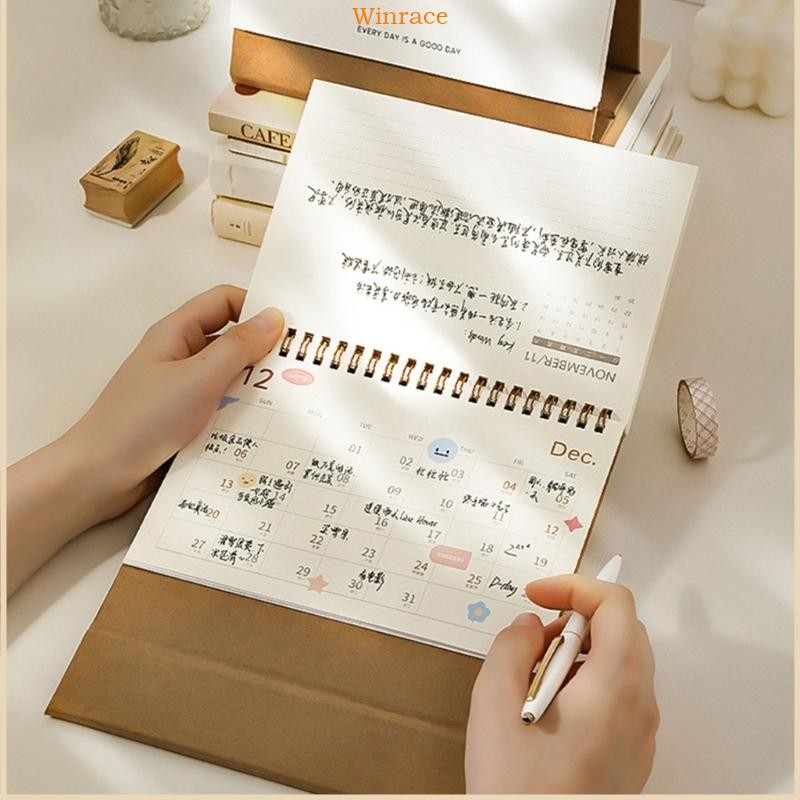 ปฏิทินตั้งโต๊ะ WRC 2026 จาก Sep 2025 ถึง Dec 2026 Twin-Coil Binding ปฏิทินรายเดือน