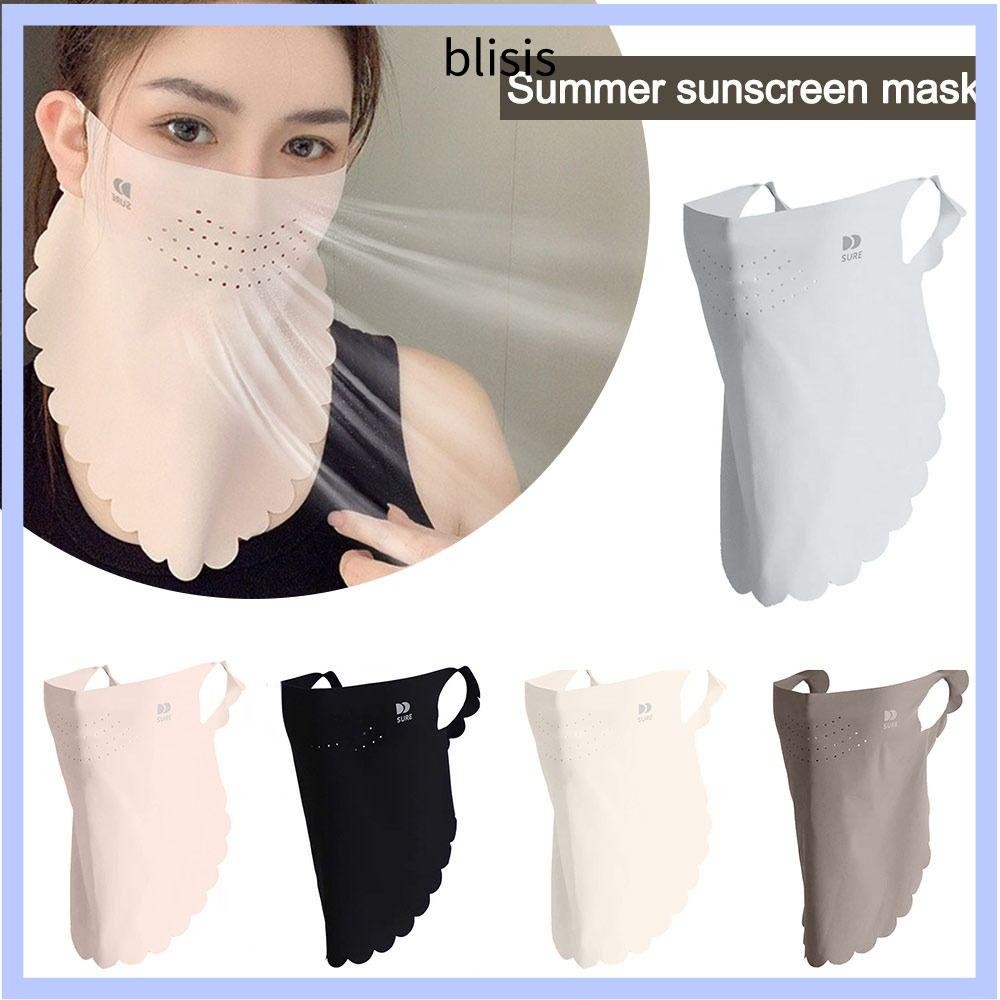 ผ้าพันคอกันแดด.UPF50+: ระบายอากาศ, กันฝุ่น ปกป้องใบหน้าและคอขณะอยู่กลางแจ้ง