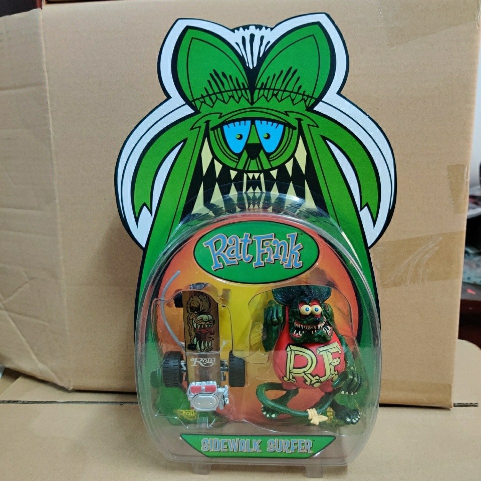 RatFink Crazy Rat Fink Legendary Oil Rat Skateboard Set Toy Hands-on Model Decorative
