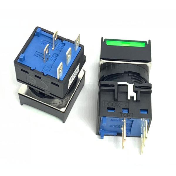 IDEC Izumi LB-T10 สีเขียวสีแดงสีเหลือง LB-T50 Self-Reset 5 ฟุตสแควร์ LB2L-m1t114g